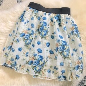 Floral Print Skirt